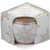 Emocio Sklo Dekor 70x62 mm Snowflake (Cookie and Cream), vonná sviečka