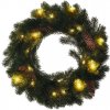 Solight 1V239 vánoční věnec, průměr 40cm, 15x LED, IP44, 3x AA, časovač + záruka 3 roky zadarmo