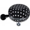 Basil BIG BELL POLKADOT, Black/ White Klasický velký celokovový bodkovaný zvonček