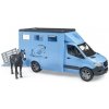 Bruder 2674 MB Sprinter Přeprava koní s figurkou koně