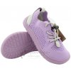 Protetika detské plátené barefoot topánky Gael purple