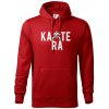 Karate bojovník - Mikina pánska Cape s kapucňou - 2XL ( Červená )