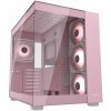 COUGAR PC skříň FV150 RGB Pink Mid tower Dual-Chamber ATX glass, 4x 120mm ARGB fans (CGR-5KA1P-RGB)