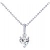 Silvego Strieborný náhrdelník srdca Aris s Brilliance Zirconia PRGPHP0001NW