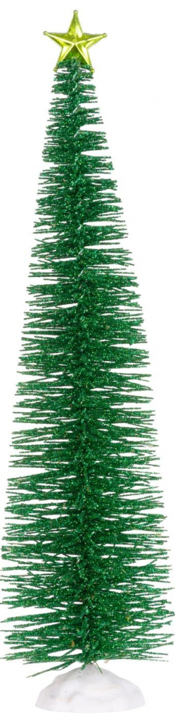 MagicHome Stromček Vianoce trblietavý s hviezdičkou 30 cm