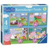 Puzzle Prasiatko Peppa 4v1