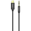 Kábel Baseus CAM01-01 USB type C M - Jack 3,5 mm M, 1,2m, černý
