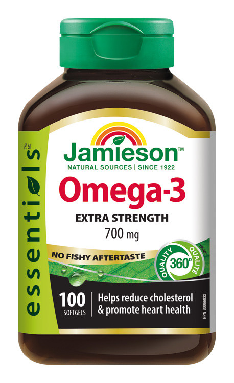 Jamieson Omega-3 Extra Strength 700 mg 100 kapsúl
