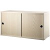 String Komoda String Cabinet With Sliding Doors 78 x 30, ash