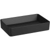 Umývadlo na dosku Jika Pure 60x38 cm čierna mat bez prepadu H8184277161121