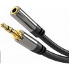 PremiumCord HQ stíněný prodlužovací kabel Jack 3.5mm - Jack 3.5mm M/F 5m (kjqmf5)