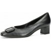 Högl dámske elegantné lodičky z hladkej kože - čierne - 37.5
