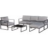 Bello Giardino MOSTRARE set 2+1 - záhradná súprava, tmavo šedá