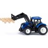 Siku Blister traktor New Holland s paletovými vidlami a paletou