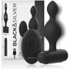 Black&Silver Tucker Petit Anal Plug Silicone Remote Control