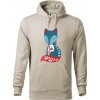Folklór - líška samostatná - Mikina pánska Cape s kapucňou - 3XL ( Ľadovo sivá )
