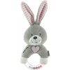 Detská plyšová hrkálka Baby Mix králik ružový