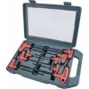 EXTOL CRAFT Torx predĺžené kľúče 9-dielna sada T10-T50, T-rukoväť, plastový kufor