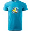 Volejbal lopta v triku - Klasické pánske tričko vyššej gramáže - 4XL ( Svetlý tyrkys )