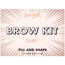 Barry M Brow Kit Set a paletka na obočie dark 4,5 g