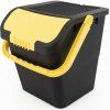 Odpadkový kôš na triedený odpad Practic, 35 l, žlté veko