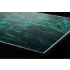 DIMEX | Plexisklo za kuchynskú linku PGT-24060-281 | 240 x 60 cm Tmavozelená mramorová textúra + Plexisklo za kuchynskú linku DIMEX v rozmere 240 x 60 cm, Tmavozelená mramorová textúra + Lepidlo zadar