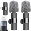 2x KRAVATOVÝ BEZDRÔTOVÝ MIKROFÓN PRE TELEFÓN SMARTFÓN ANDROID USB-C