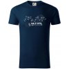 Profil kopca - Malá Fatra - Tričko z organickej bavlny - 3XL ( Tmavomodrá (veľmi tmavá - skoro čierna) )