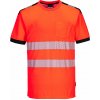 PORTWEST HI-VIS PW3 T181 / Funkčné reflexné tričko - HV červená/čierna S