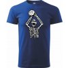 Basketbal kostra - Tričko extra veľké (5-8XL) - 5XL ( Kráľovská modrá )