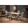VIKO-design-TOP Jedálenská zostava rozkladací stôl a štyri stoličky Carlos grey