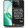 Picasee silikónový čierny obal pre Honor 200 Smart 5G - Kazma - SVĚT PATŘÍ TĚM, CO SE NEPOSEROU