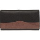 Lagen dámska kožená peňaženka Black Brown PWL 367