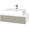 Dreja Kúpeľňová skrinka MODULE SZZ 80 umývadlo Kube - N01 Biela lesk / M05 Béžová mat