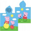 Carbotex Bavlnené pončo 55 x 110 cm Peppa Pig PP223022