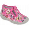 Befado detské papuče Sponky ružové veľkosť 20