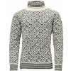 Unisex turistický sveter Devold Svalbard Wool High Neck Offwhite/Anth. XL