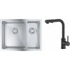 Súprava nerezový drez Grohe K700 31577SD1, kuchynská batéria Oltens Myvat 35205300