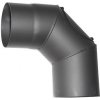 Vapk koleno dymové 90° 180/2,0 mm s čistiacim otvorom čierne 221831