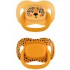 Canpol babies Set symetrických silikónových cumlíkov BabiesBoo 0-6 m 2 ks Oranžové
