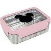 Stor nerezová dóza / krabička na jedlo Mickey Mouse Pink Hermetico 1020ml 03930