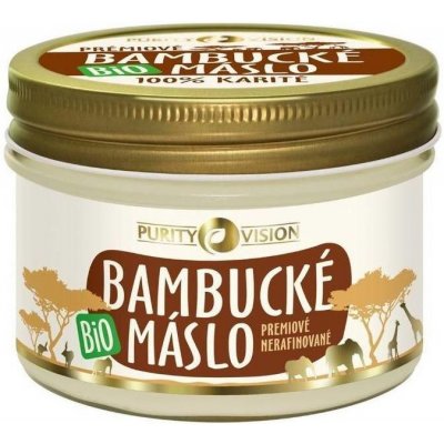 Purity Vision - 100% bio bambucké máslo na tělo, pleť a vlasy 200 ml