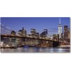 Foto obraz akrylové sklo Manhattan noc 100x50 cm