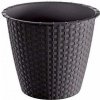 Prosperplast květináč bez misky Ratolla Round - umbra