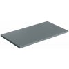 Omnires Aquarock obdĺžniková sprchová vanička + mriežka 140x80 cm sivá AQUAROCK80-140AG