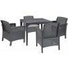 Súprava záhradného nábytku Rimer 4+1 grafit