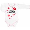 Body dlhý rukáv s vtipným textom Baby Nellys Bola tu BABIČKA