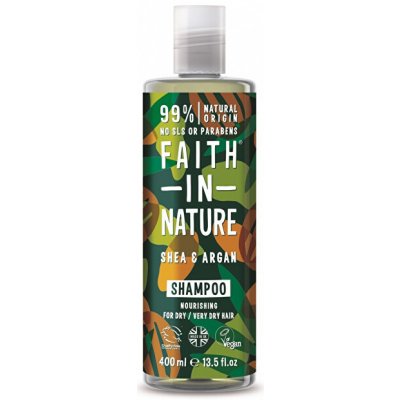 Faith in Nature Nourishing Shampoo Argan a bambucké máslo 400 ml