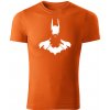 T-ričko Batman pánske tričko Farba trička: Oranžová, Farba potlače: Biela, Veľkosť: S