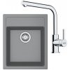 FRANKE SETT113Š tectonit drez 430x530 mm SID 610-40 Šedá+batéria FS 3230.031 Chróm FRA 143.0687.333